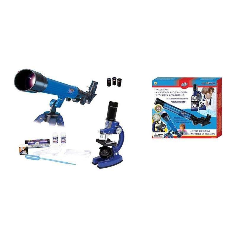Eastcolight Value Pack Microscope And Telescope Set