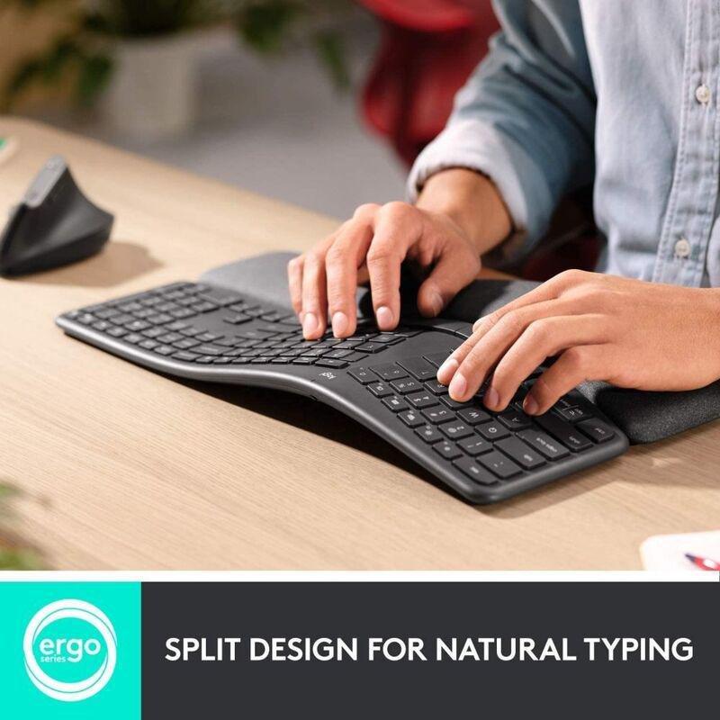 Logitech Ergo K860 Wireless Split Keyboard (Arabic/English) - Graphite, , large image number 2