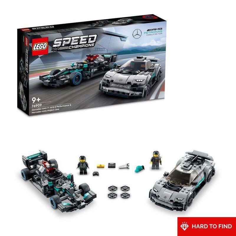 LEGO Speed Champions Mercedes-AMG F1 W12 E Performance & Mercedes-AMG Project One 76909, , large image number 0