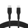 BELKIN - Belkin Silicone Cable Lightning To Type-C 3m Black