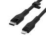 BELKIN - Belkin Silicone Cable Lightning To Type-C 3m Black