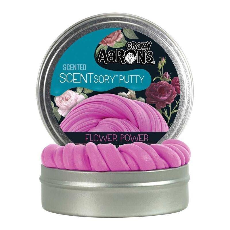 Crazy Aaron's Thinking Putty Flower Power Vibes Scentsory Tin 2.75-Inch, , large image number 0
