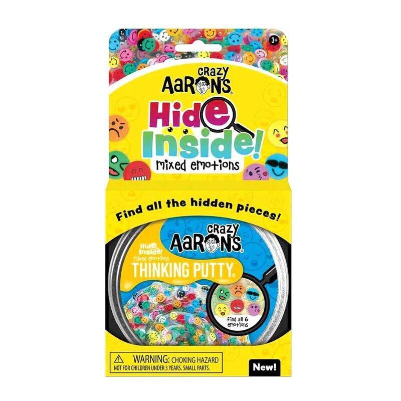 Crazy Aaron's Thinking Putty Mixed Emotions Hide Inside Tin 4-Inch, , large image number 0