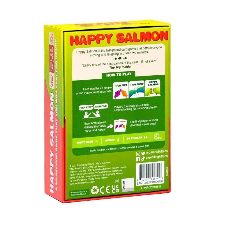 Exploding Kittens Happy Salmon Card Game, , large image number 1