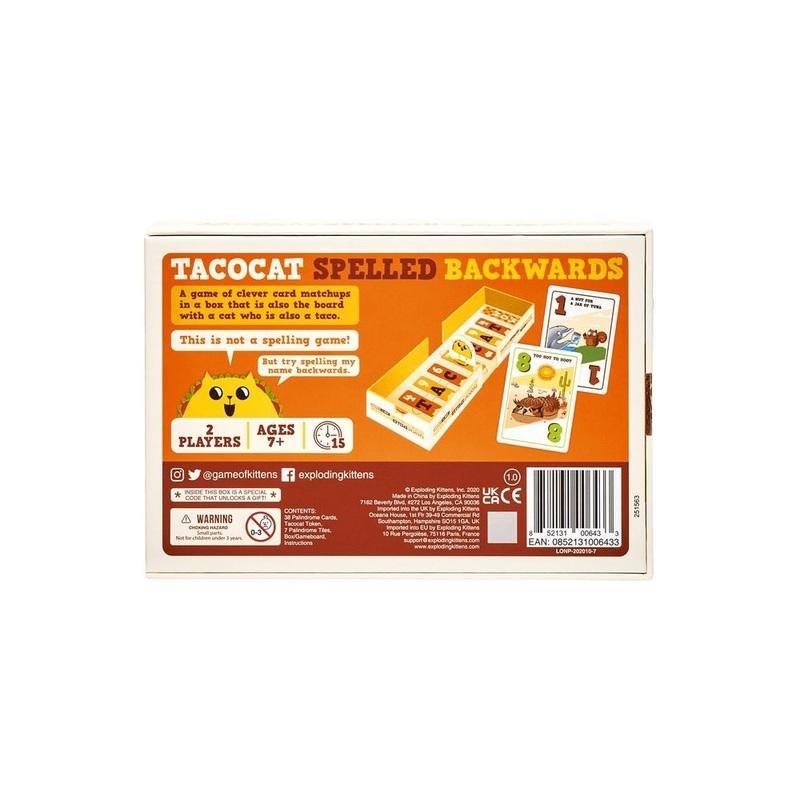 Exploding Kittens Tacocat Spelled Backwards Card Game, , large image number 1