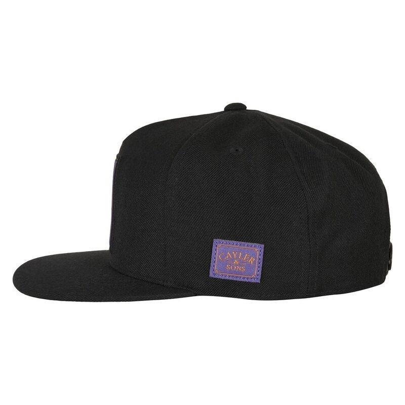 Cayler & Sons WL Crazy But True Flat Snapback Cap Black, , large image number 2