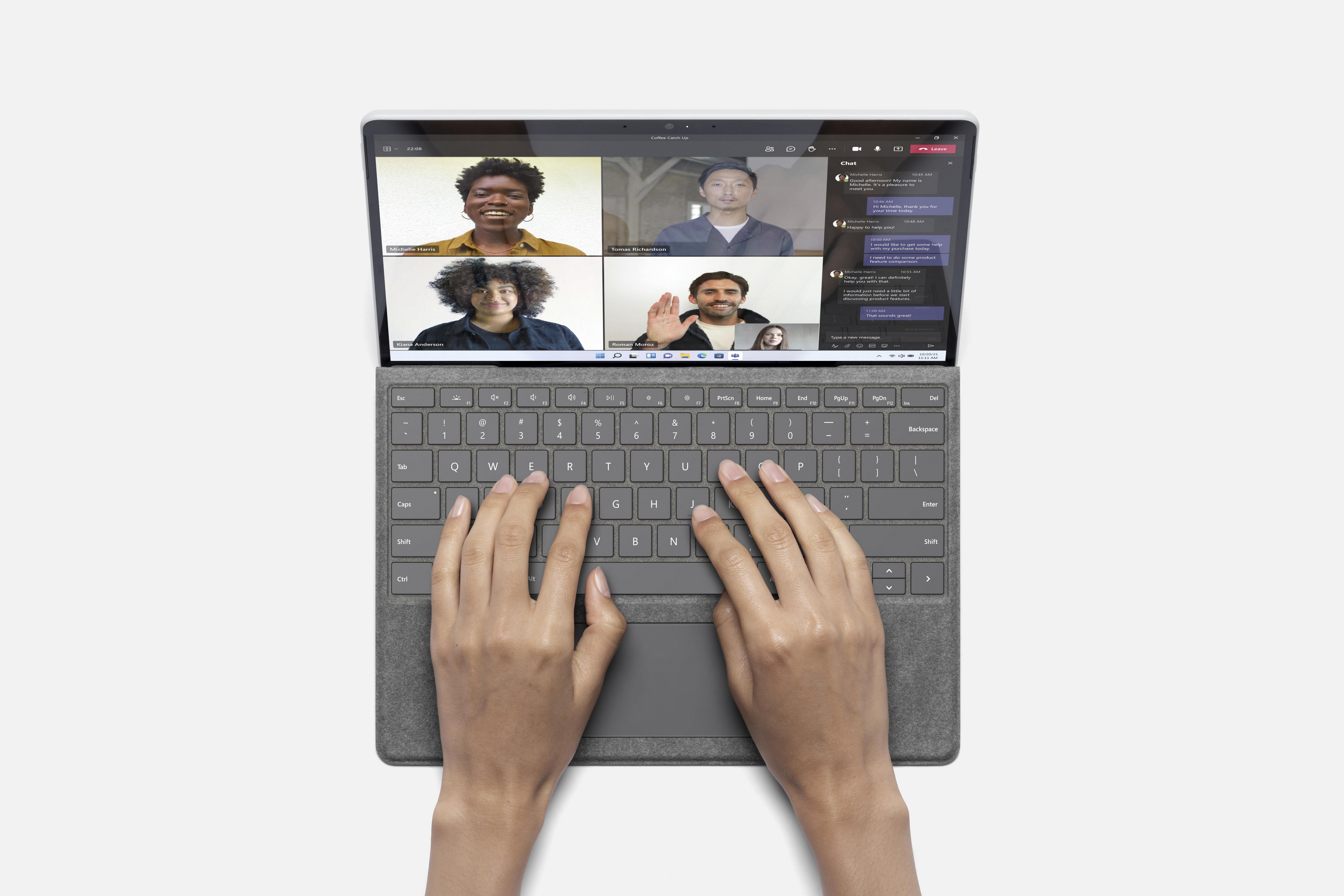 Microsoft Surface Pro X Wifi SQ1/8GB/128Gb SSD/Integrated Graphics/13-inch Pixelsense/Windows 11/Platinum + Type Cover, , large image number 2