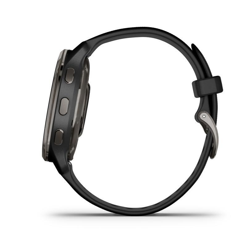 Garmin Venu 2 Plus Slate Stainless Steel Bezel with Black Case and Silicone Band Smartwatch, , large image number 3