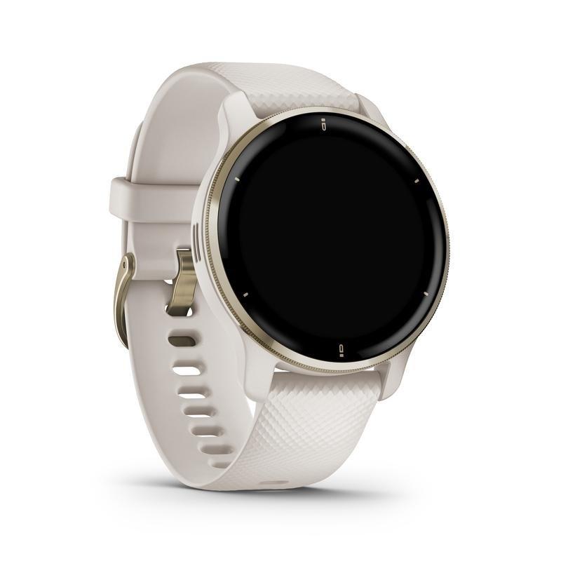Garmin Venu 2 Plus Cream Gold Stainless Steel Bezel with Ivory Case and Silicone Band Smartwatch, , large image number 5