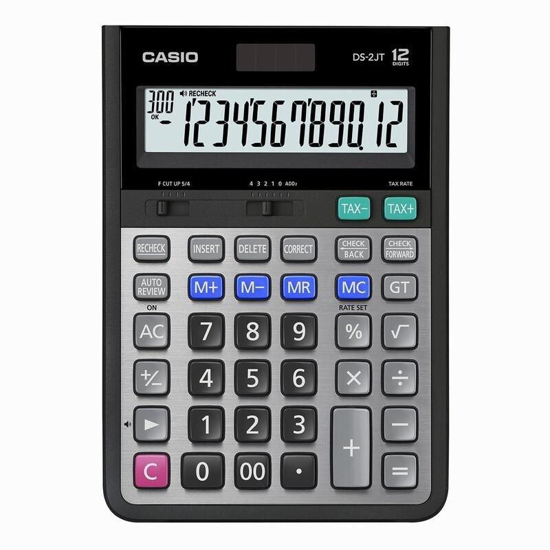 Casio DS-2JT Heavy Duty Calculator Black/Grey, , medium