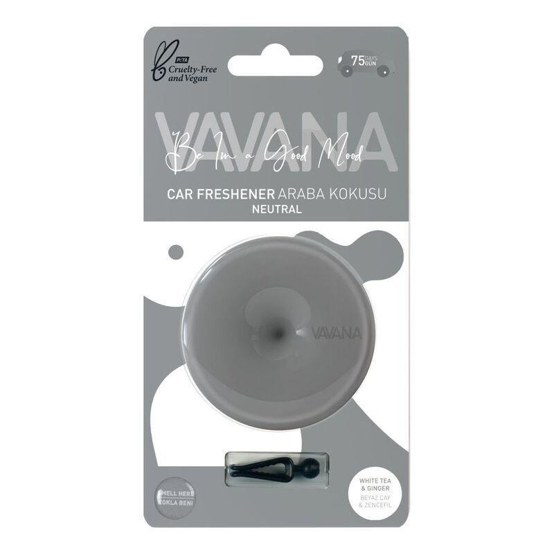 Vavana Be In A Good Mood Car Freshener Neutral White Tea & Ginger Grey 15gm, , large image number 1