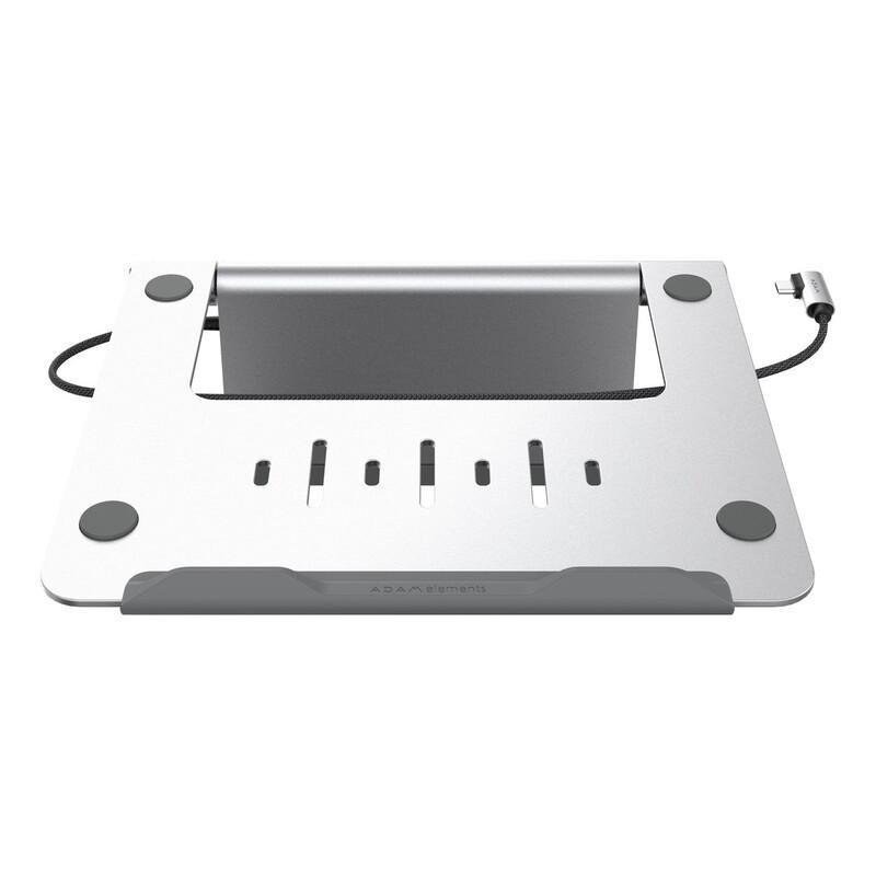 Adam Elements CASA HUB Stand USB-C 5-in-1 Laptop Stand Hub Grey, , large image number 0