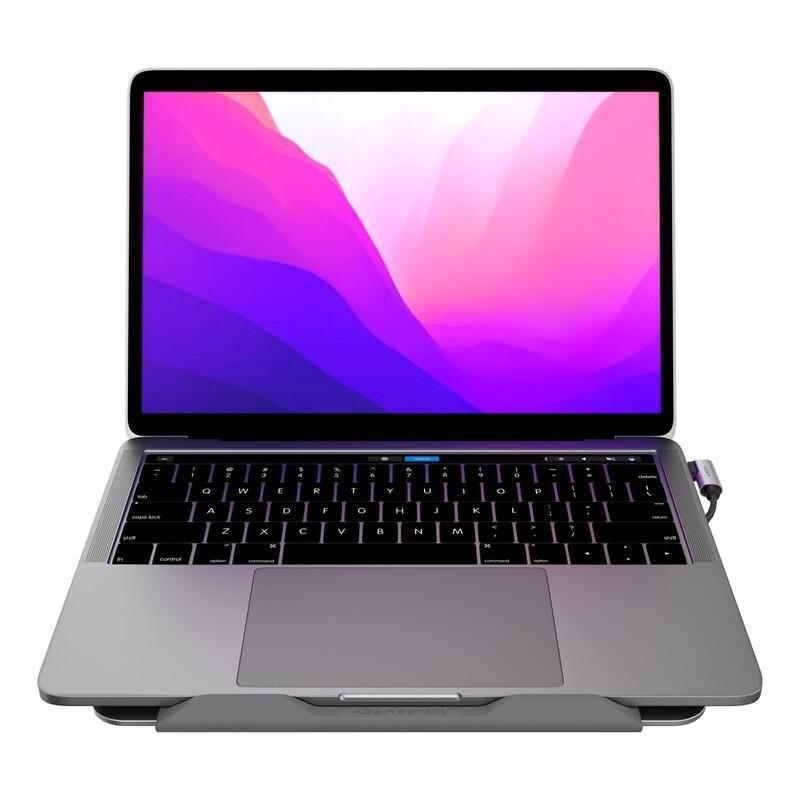 Adam Elements CASA HUB Stand USB-C 5-in-1 Laptop Stand Hub Grey, , large image number 9