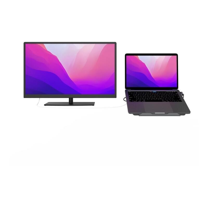Adam Elements CASA HUB Stand USB-C 5-in-1 Laptop Stand Hub Grey, , large image number 10