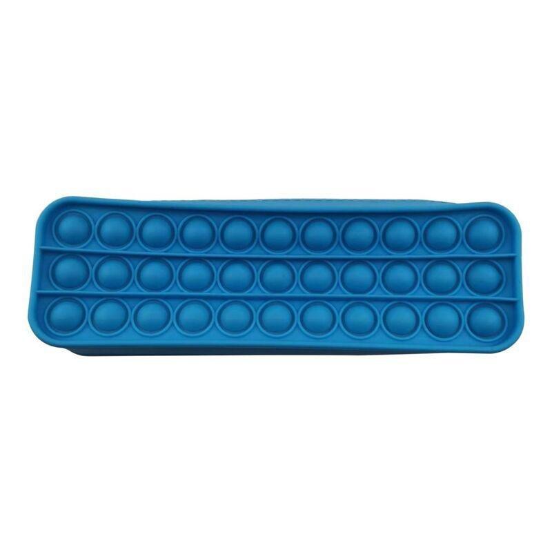 Squizz Toys Pop The Bubble Fidget Pencil Case 3 Lines Solid (Assortment - Includes 1), , large image number 0