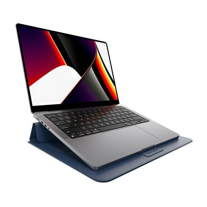 Switcheasy EasyStand Leather Sleeve Midnight Blue for MacBook Pro 16-Inch, , large image number 3