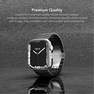 LEVELO - Levelo Nocturne Three Strain Ceramic Watch Strap for Apple Watch 38/40/41mm - Black
