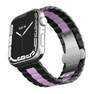 LEVELO - Levelo Enigma Ceramic Watch Strap for Apple Watch 42/44/45mm - Black/Pink