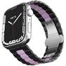 LEVELO - Levelo Enigma Ceramic Watch Strap for Apple Watch 38/40/41mm - Black/Pink
