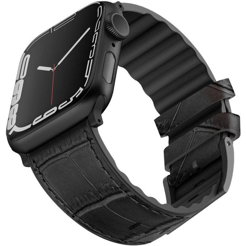 Viva Madrid Monte Crox Leather Strap Black for Apple Watch 42/44mm, , large image number 0