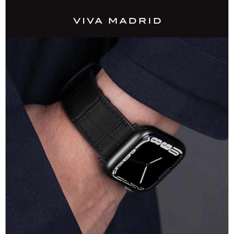 Viva Madrid Monte Crox Leather Strap Black for Apple Watch 42/44mm, , large image number 2