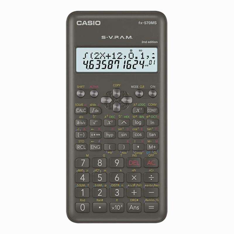 Casio FX-570MS-2 Scientific Calculator Black, , large image number 0