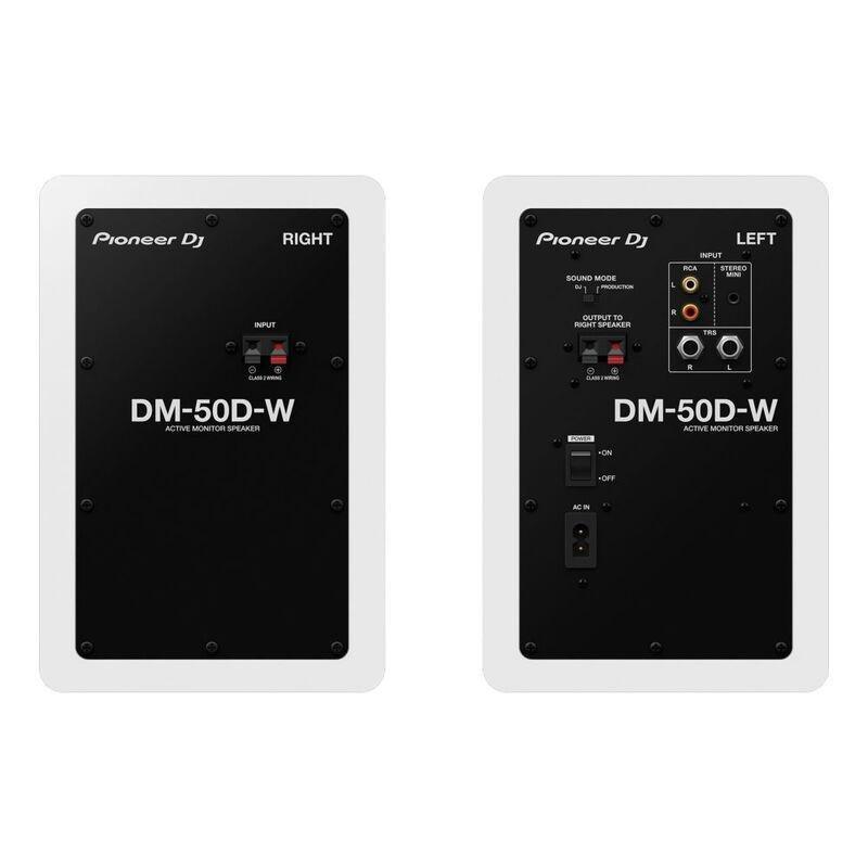 Pioneer DM-50D 5-inch Active Monitor Speakers (Pair) - White, , large image number 1