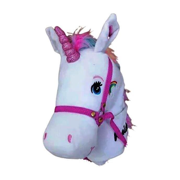 Foaldee 2-in-1 Blush Kick Scooter with Plush Unicorn Head - Pink, , large image number 2