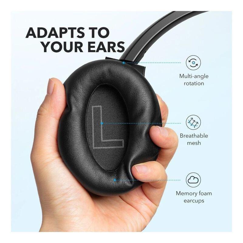 Soundcore Life Q20+ Active Noise Cancelling Headphones - Black, , large image number 1