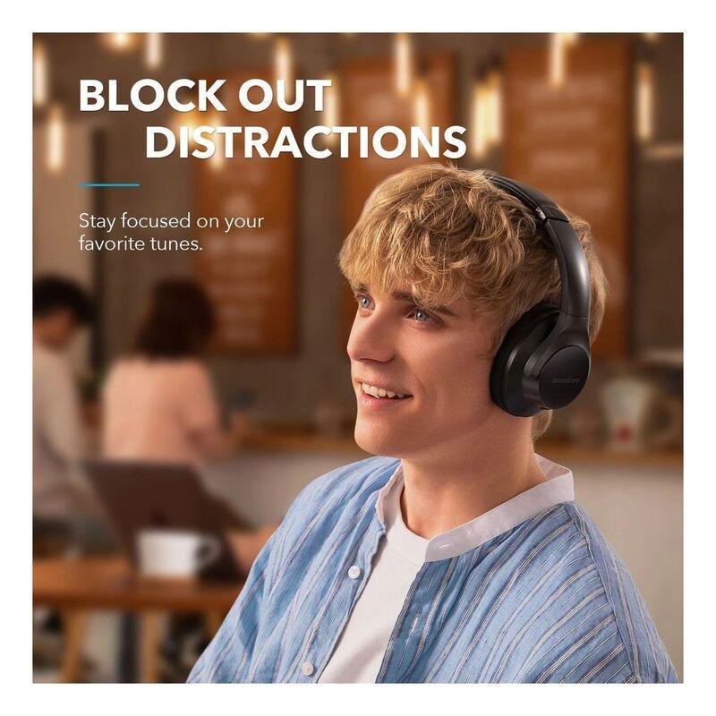 Soundcore Life Q20+ Active Noise Cancelling Headphones - Black, , large image number 2