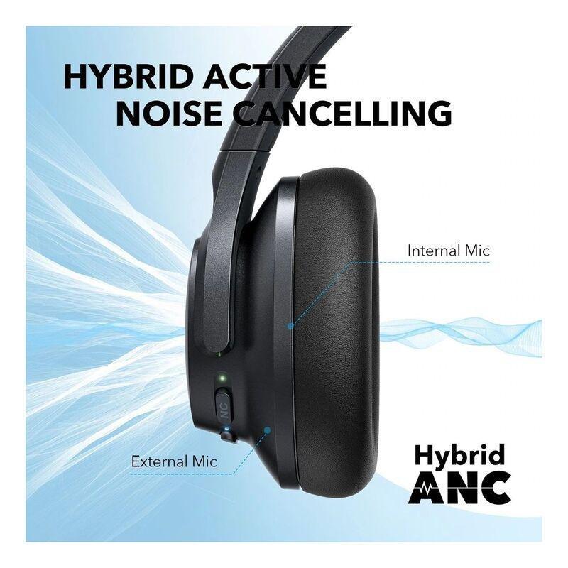 Soundcore Life Q20+ Active Noise Cancelling Headphones - Black, , large image number 4