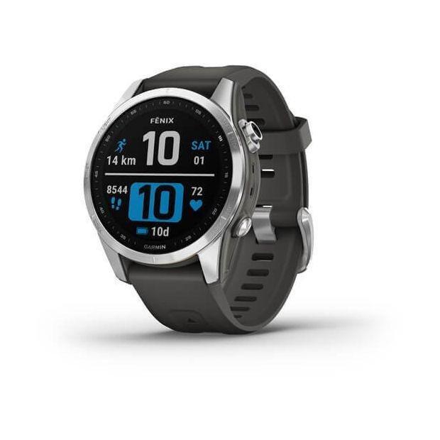 Garmin Fenix 7S 42mm Silver with Graphite Band Smartwatch, , large image number 0
