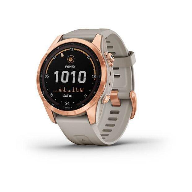 Garmin Fenix 7S Solar 42mm Rose Gold with Light Sand Band Smartwatch, , large image number 0