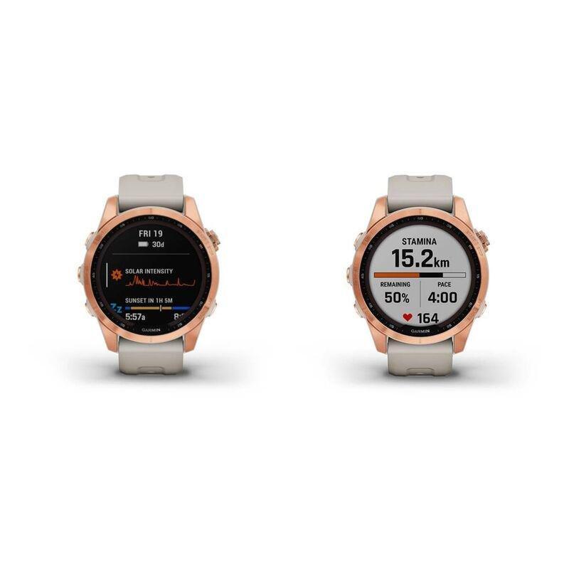 Garmin Fenix 7S Solar 42mm Rose Gold with Light Sand Band Smartwatch, , large image number 3