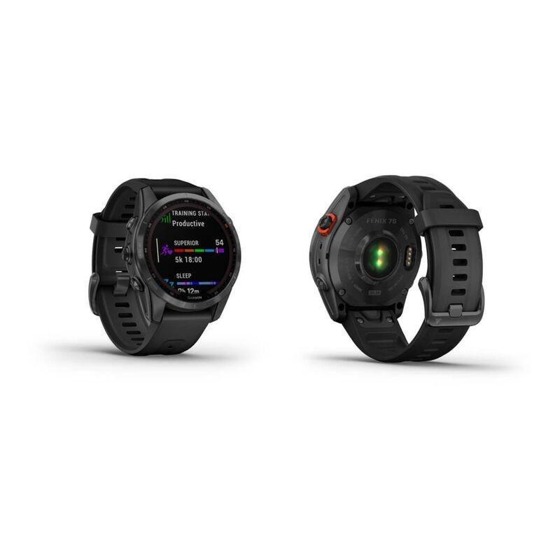 GARMIN - Garmin Fenix 7S Solar 42mm Slate Grey with Black Band Smartwatch