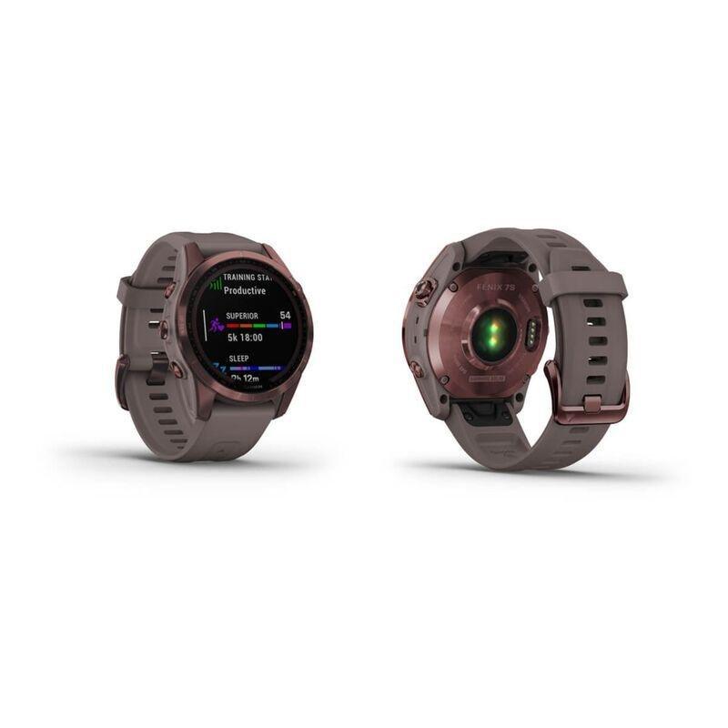 Garmin Fenix 7S Sapphire Solar 42Mm Dark Bronze Titanium with Shale Grey Band Smartwatch, , large image number 2