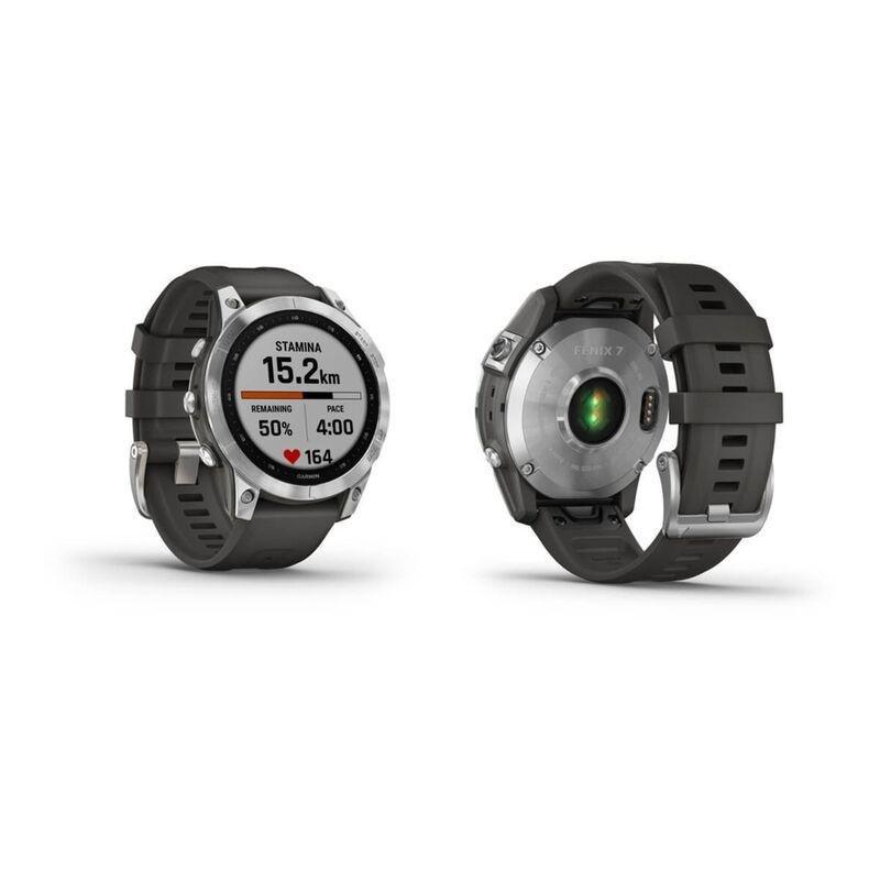 Garmin Fenix 7 47mm Silver with Graphite Band Smartwatch, , large image number 3