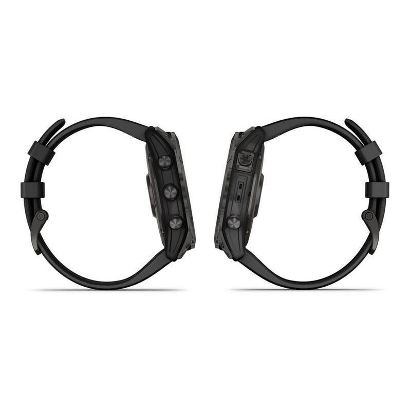Garmin Fenix 7X Sapphire Solar 51Mm Carbon Grey DLC Titanium with Black Band Smartwatch, , large image number 2