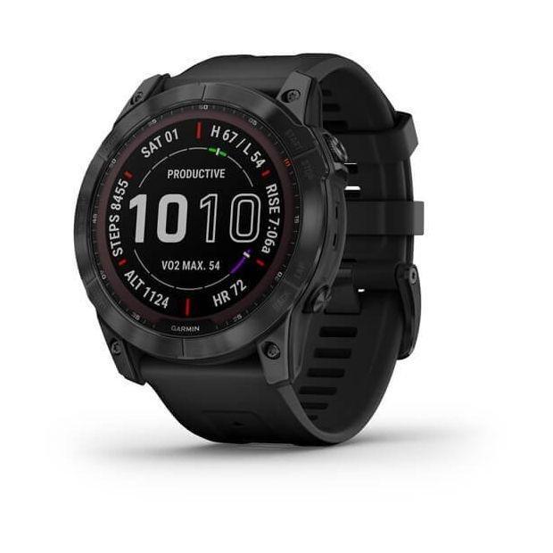 Garmin Fenix 7X Sapphire Solar 51Mm Black DLC Titanium with Black Band Smartwatch, , large image number 0