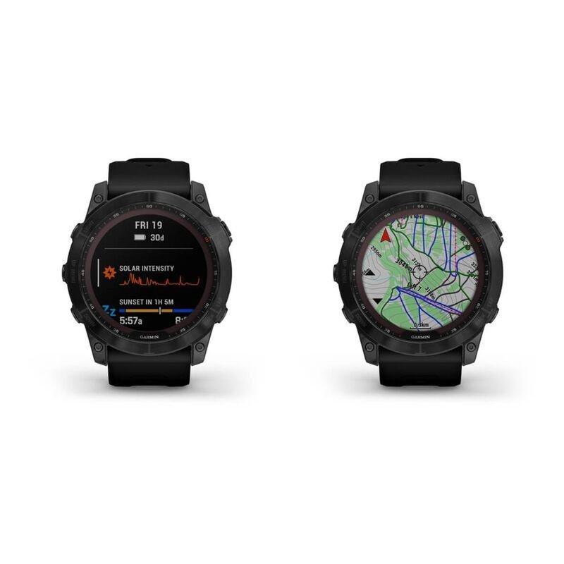 Garmin Fenix 7X Sapphire Solar 51Mm Black DLC Titanium with Black Band Smartwatch, , large image number 1