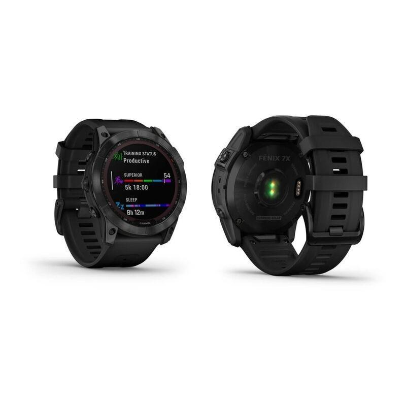 Garmin Fenix 7X Sapphire Solar 51Mm Black DLC Titanium with Black Band Smartwatch, , large image number 2