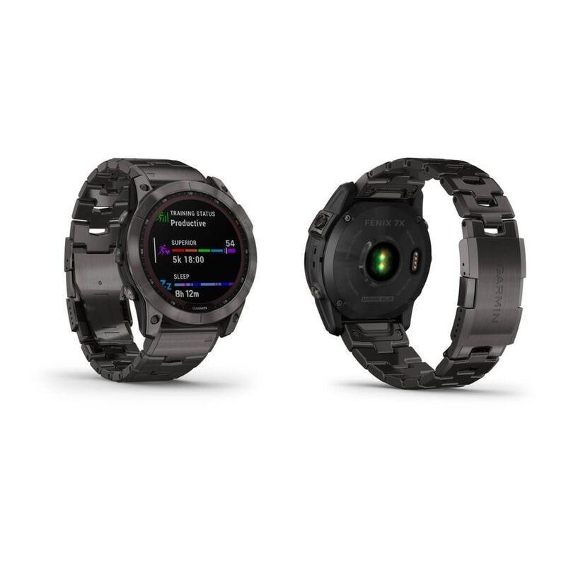 Garmin Fenix 7X Sapphire Solar 51Mm Carbon Grey DLC Titanium with Carbon Grey DLC Vented Titanium Band Smartwatch, , large image number 0