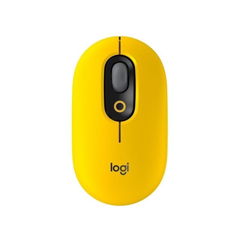 Logitech 910-006546 Pop Mouse with Emoji Blast Yellow Wireless Mouse, , large image number 0