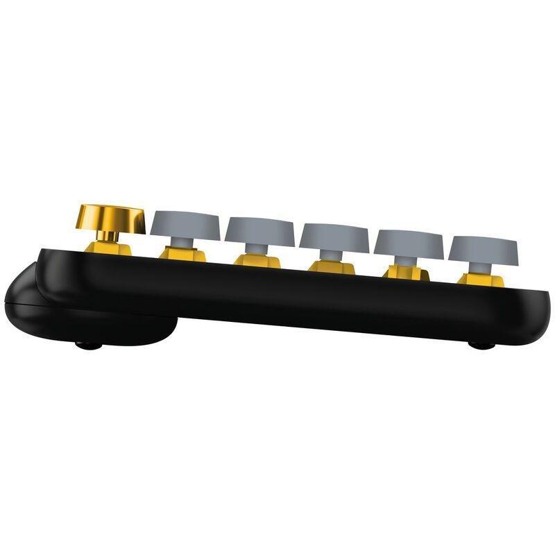 Logitech Pop Keys Wireless Mechanical Keyboard With Customizable Emoji Keys Blast Yellow - (Arabic/English), , large image number 4