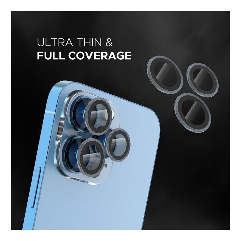 Levelo Lucent Trio Lens Protector Graphite for iPhone 13 Pro/Max/Pro (Pack Of 3), , large image number 2