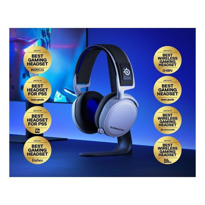 SteelSeries Arctis 7P+ Wireless White Multi-System Gaming Headset, , large image number 6