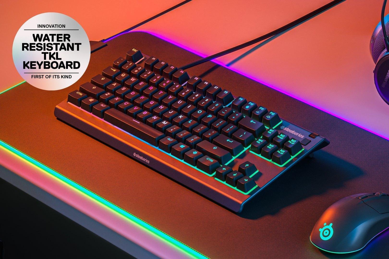 SteelSeries APEX 3 TKL RGB Gaming Keyboard - Whisper-Quiet Switch (US English), , large image number 5