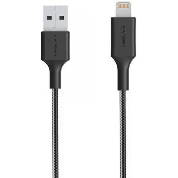 RAVPower USB-A to Lightning Cable 1m - Black, , large image number 0
