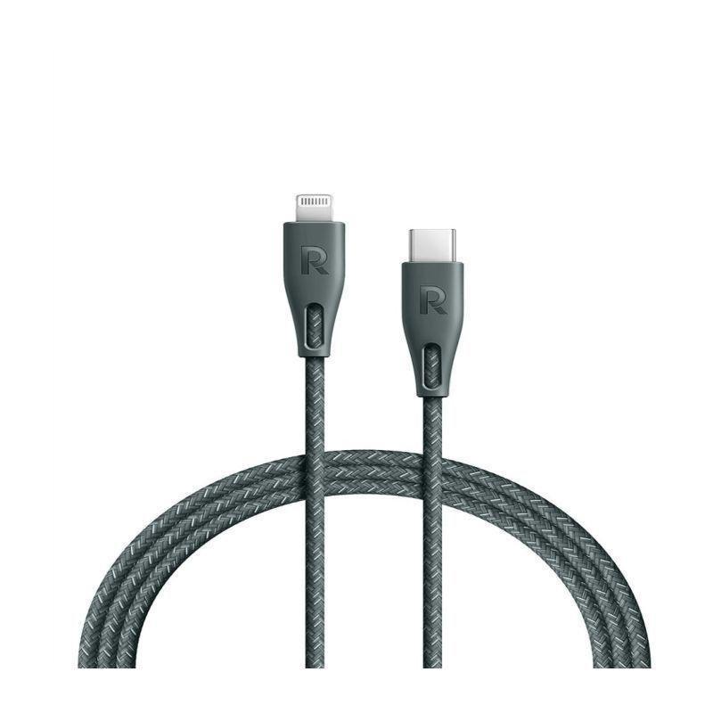 RavPower RP-CB1018 Type-C To Lightning Cable 2m Nylon - Green, , large image number 0