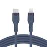 BELKIN - Belkin BoostCharge Flex USB-C Cable with Lightning Connector 1m - Blue